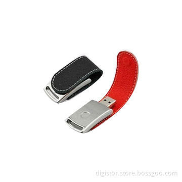 Elegant USB 2.0 leather case, high level